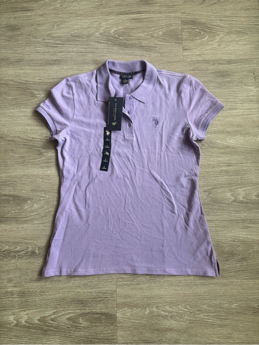 NWT U.S. Polo Assn. Women's Lavender Polo Shirt